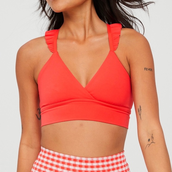 OFFLINE Aerie Xtra High Waisted Crossover Legging + Xtra Ruffle Sports Bra SET - Picture 8 of 11